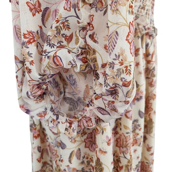 Super Natural By Secret Mission Dress Women's XL Georgette Greenport Boho Floral - Picture 4 of 12